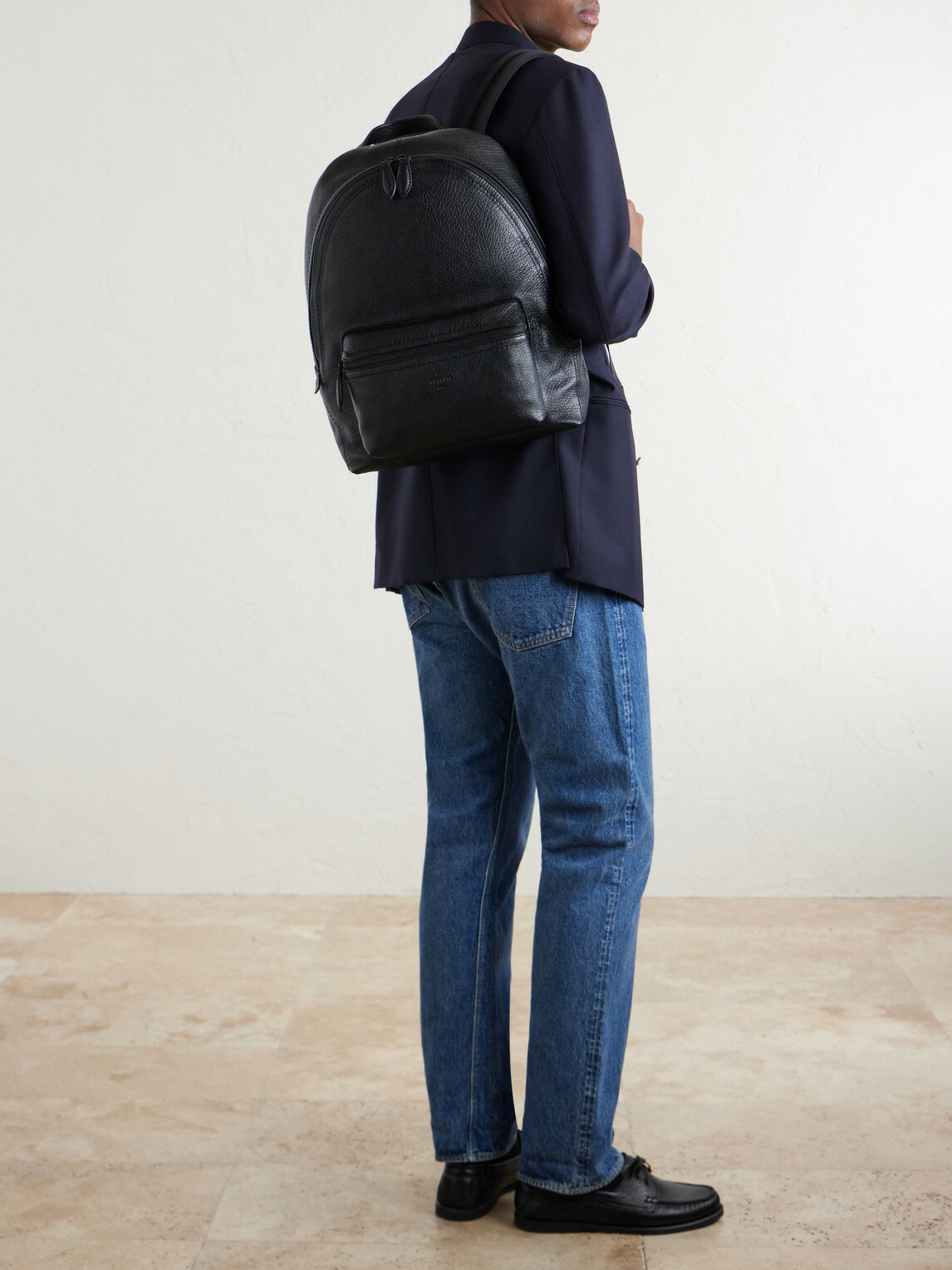 Berluti - Time Off Full-Grained Leather Backpack