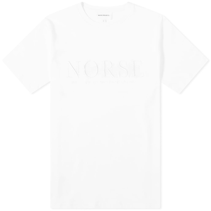 Photo: Norse Projects Niels Serif Logo Tee