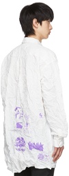 Yuki Hashimoto White Wrinkled Oversized Shirt