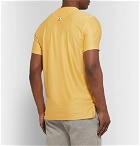 Tracksmith - Van Cortlandt Striped Stretch-Mesh T-Shirt - Yellow