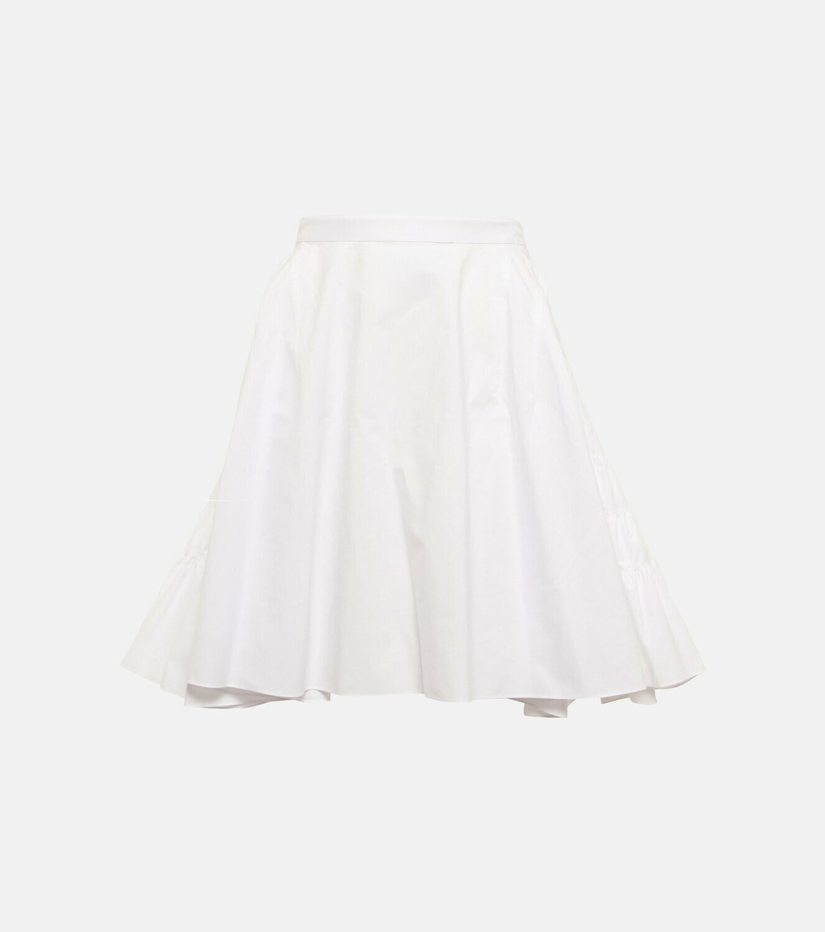 Alaïa Ruffled cotton poplin miniskirt ALAÏA