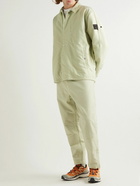 Stone Island Shadow Project - Logo-Appliquéd Garment-Dyed Padded Corduroy Overshirt - Neutrals