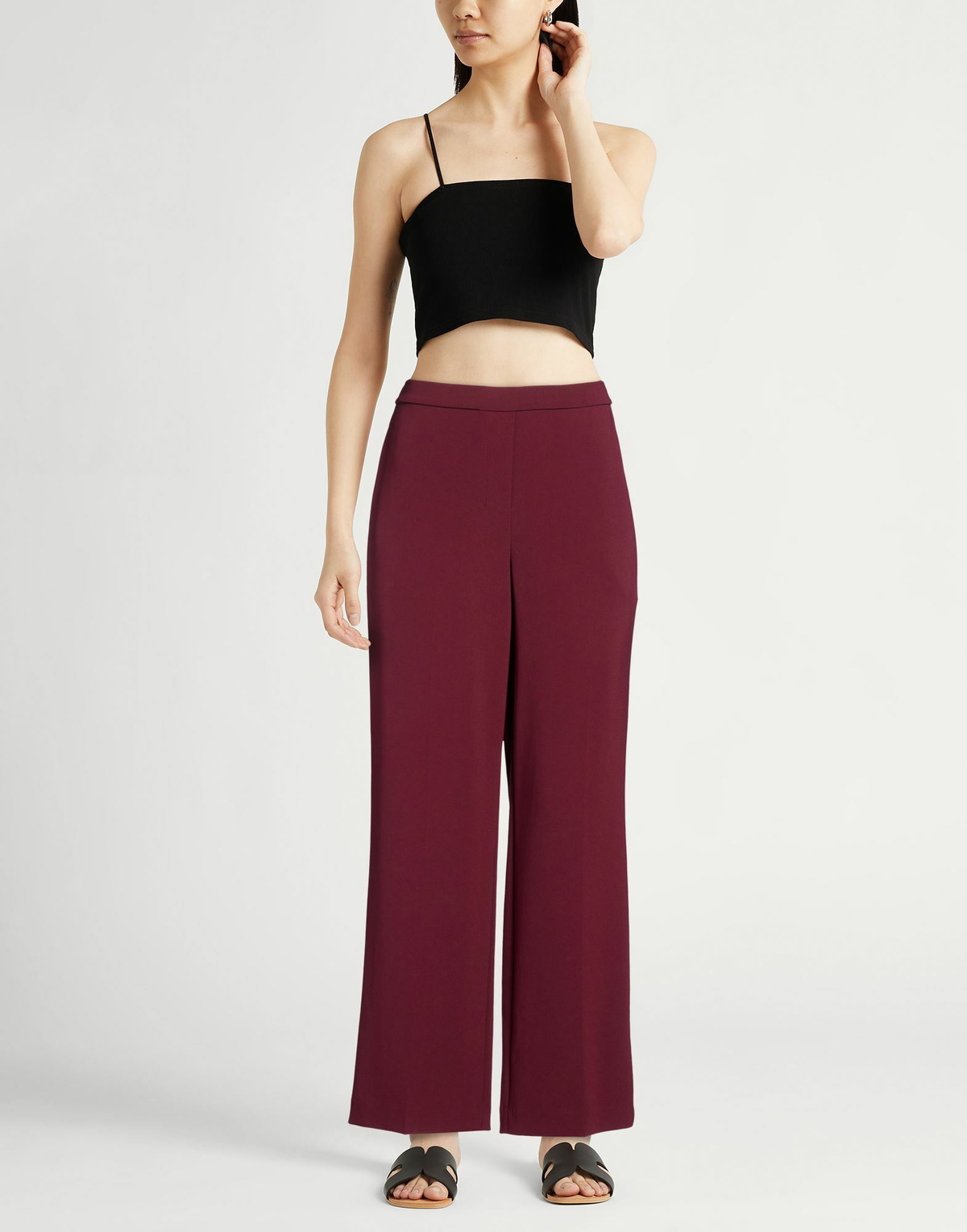 Theory Womens Pants Burgundy