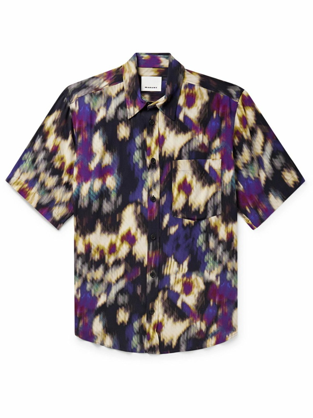 Photo: Marant - Vabilio Printed Woven Shirt - Purple