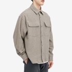 Palm Angels Men's Check Back Logo Over Shirt in Multi