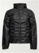 Nike Running - AeroLoft Mesh-Panelled Quilted Shell Hooded Jacket - Black