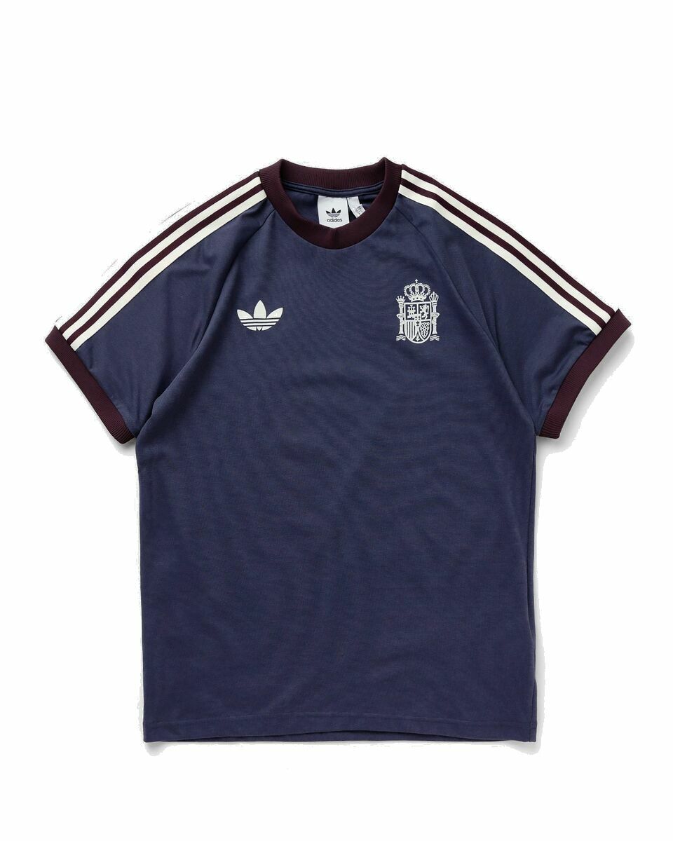 Photo: Adidas Spain Adicolor Classics 3 Stripes Tee Blue - Mens - Shortsleeves