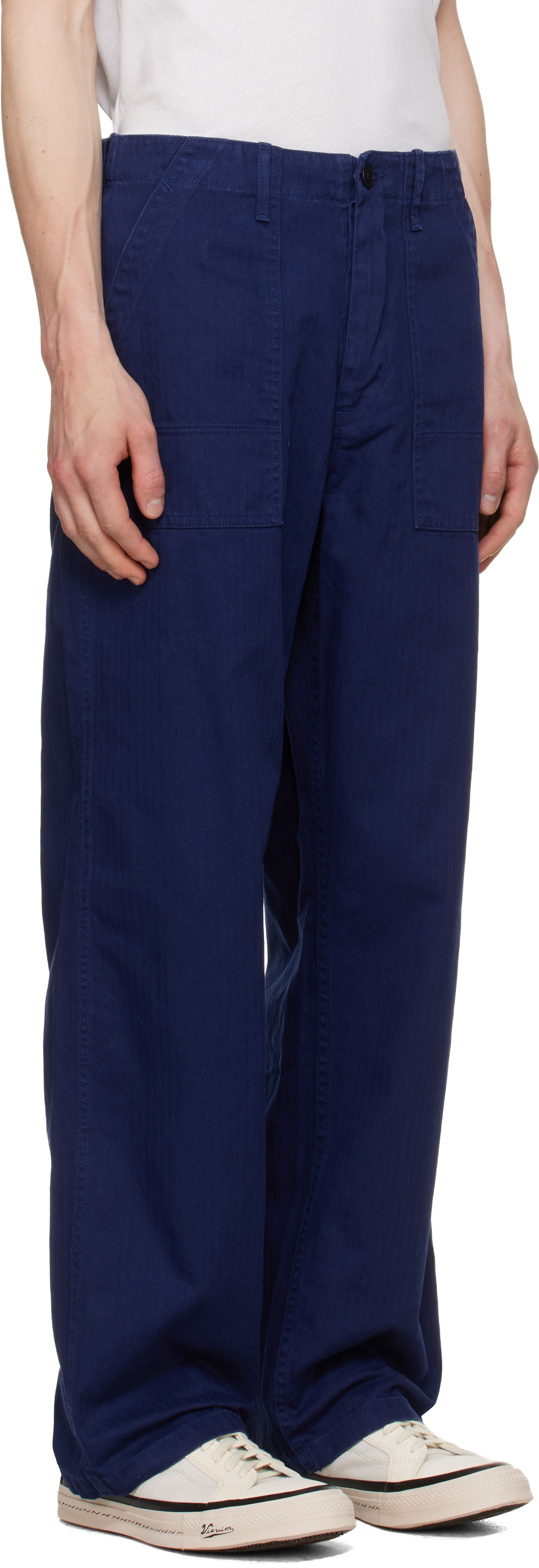 Nudie Jeans Navy Tuff Tony Trousers