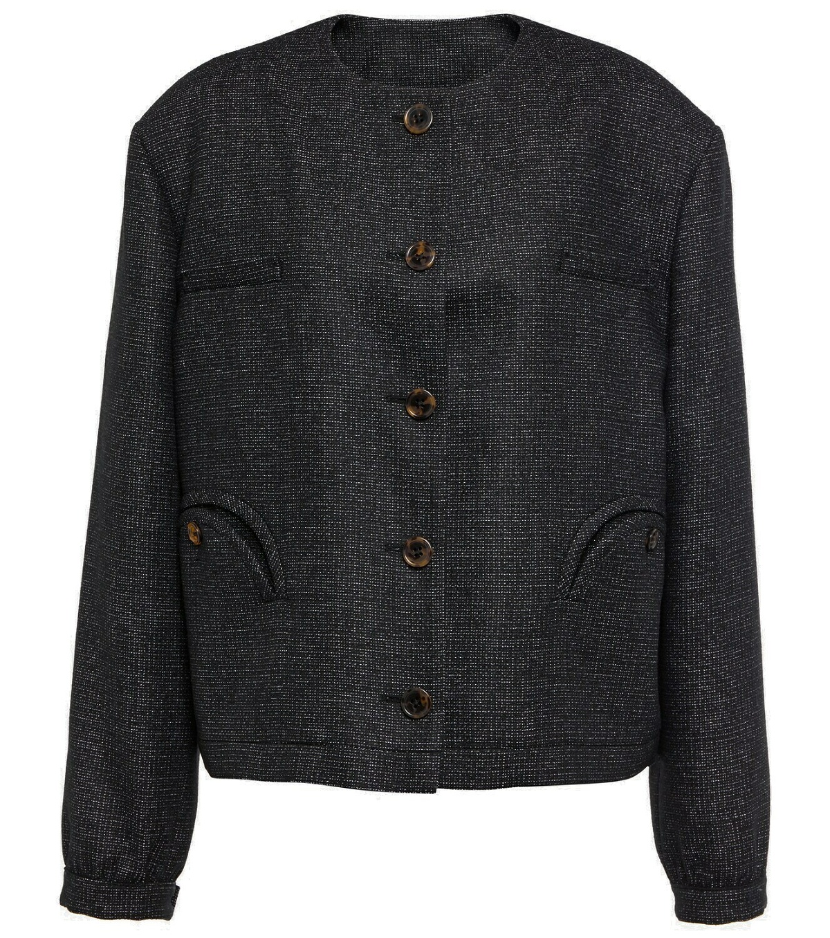 Blazé Milano Gliss Bolero wool and cotton-blend jacket Blaze Milano