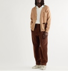 GUCCI - Pleated Cotton-Corduroy Trousers - Brown