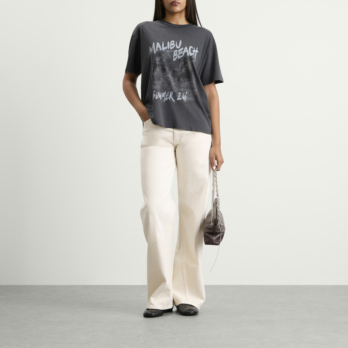 Anine Bing Women's Cade T-Shirt in Black