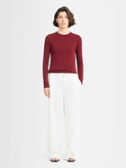 ANNAGRETA Sofia Long-sleeve Stretch Jersey T-shirt