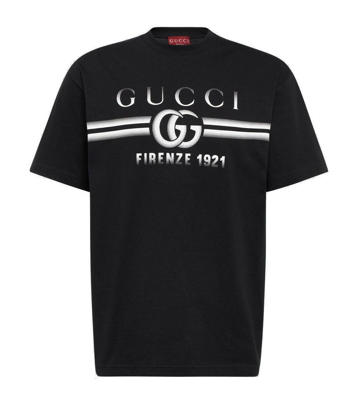 Photo: Gucci Logo cotton jersey T-shirt