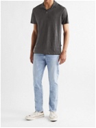 ONIA - Shaun Linen Polo Shirt - Gray