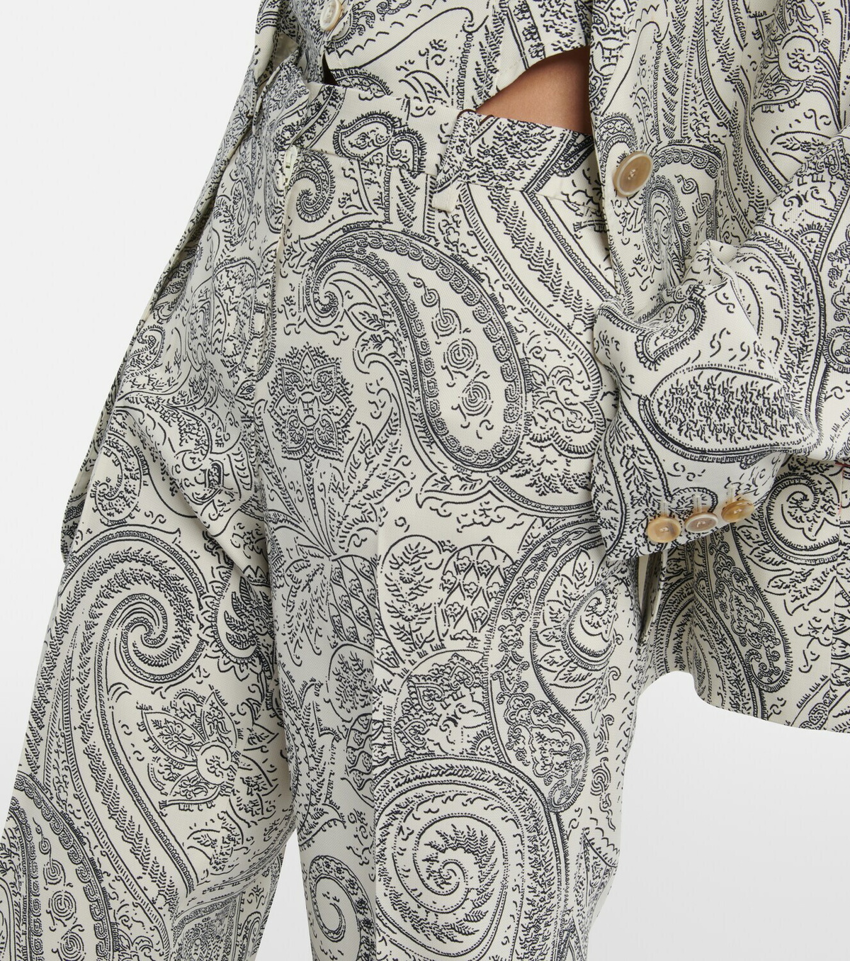 Etro - Paisley high-rise wide-leg pants Etro