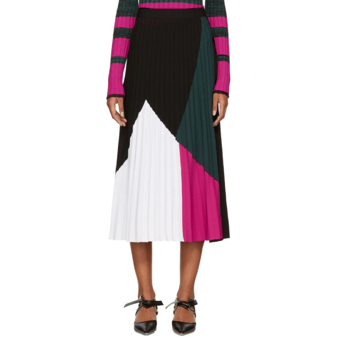 Proenza Schouler Multicolor Pleated Knit Skirt Proenza Schouler