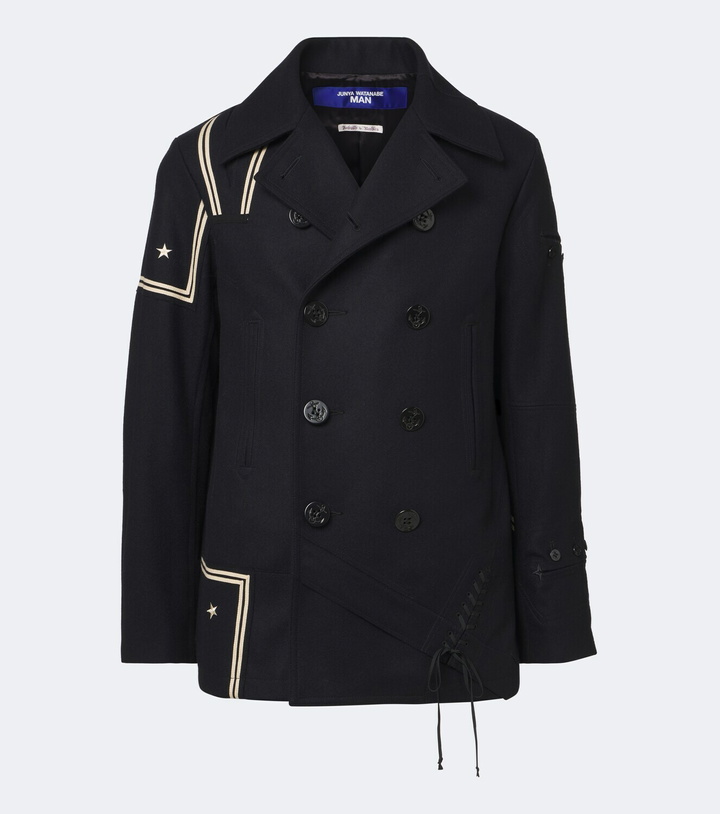 Photo: Junya Watanabe Double-breasted wool-blend blazer