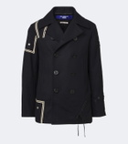 Junya Watanabe Double-breasted wool-blend blazer