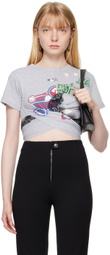 Conner Ives Gray Kylie T-Shirt