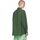 Valentino Green Wool Go Logo Shirt