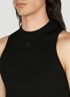 Courrèges - Suspender Strap Crop Top in Black