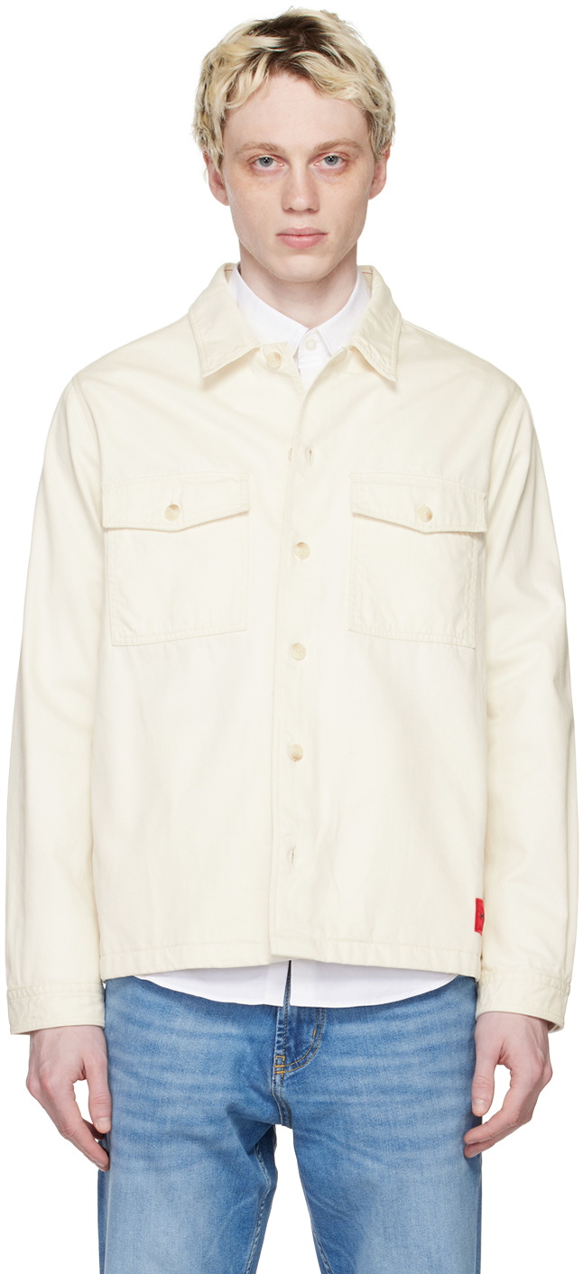 Hugo Off Hugo Off-White Oversized Shirt Hugo Boss