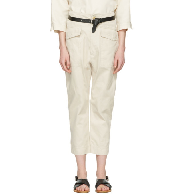 Photo: Isabel Marant Etoile Ecru Oaklyn Pockets Trousers