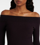 Alaïa Ribbed-knit bodysuit