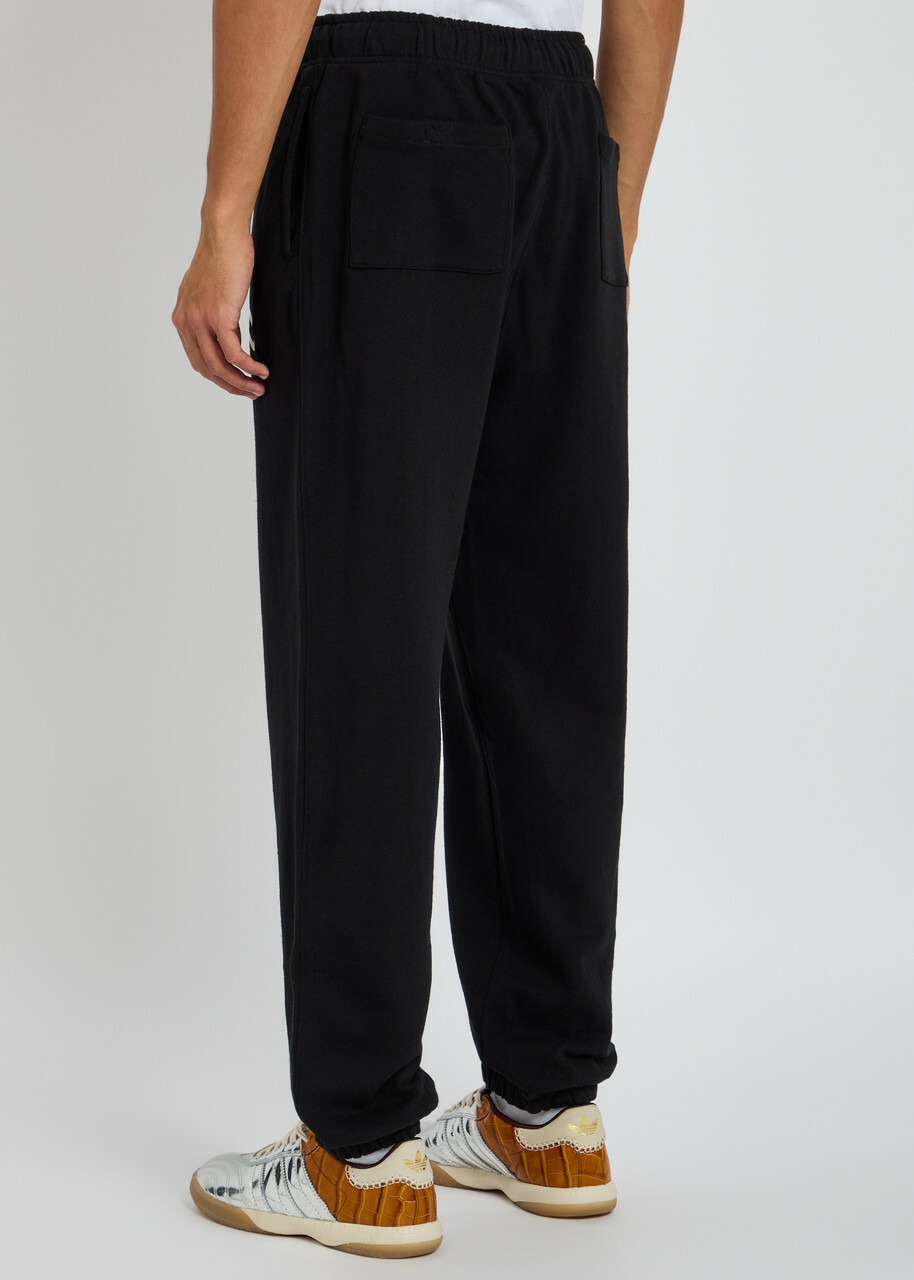 Ice Cream Running dog Cotton Sweatpants Black