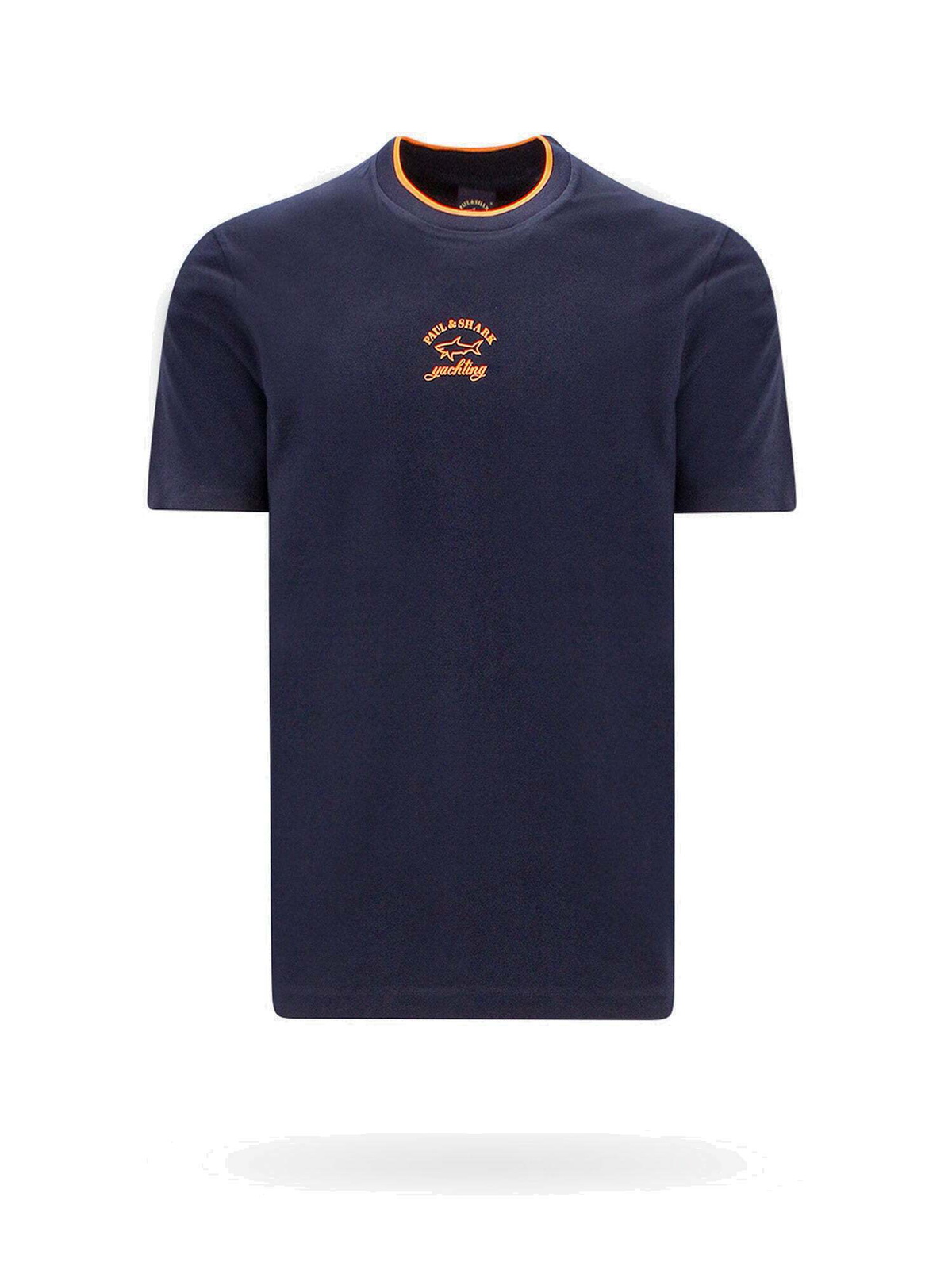Tシャツ・カットソー PAUL  SHARK Men T Shirts 24411020 013 BLUE Paul & Shark T Shirt Blue Mens Paul & Shark