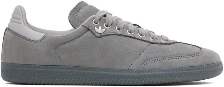 Photo: adidas Originals Gray Samba Lux Sneakers