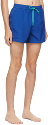 PS by Paul Smith Blue 'PS Face' Logo Swim Shorts