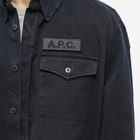 A.P.C. x Jean Touitou Mainline Overshirt in Marine