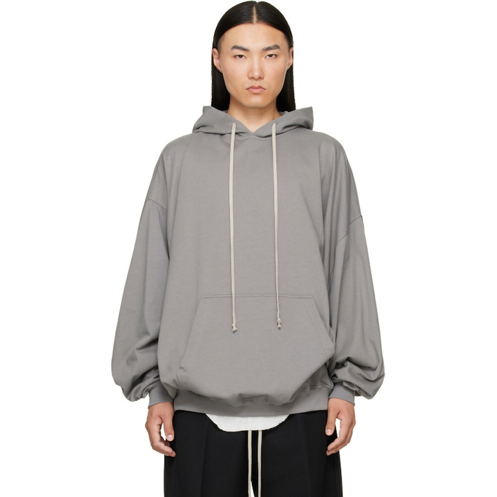 Photo: Rick Owens Gray Tower Hun Hoodie