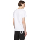 Balmain White Rubberized Logo T-Shirt