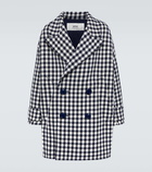 Ami Paris Oversized houndstooth wool coat