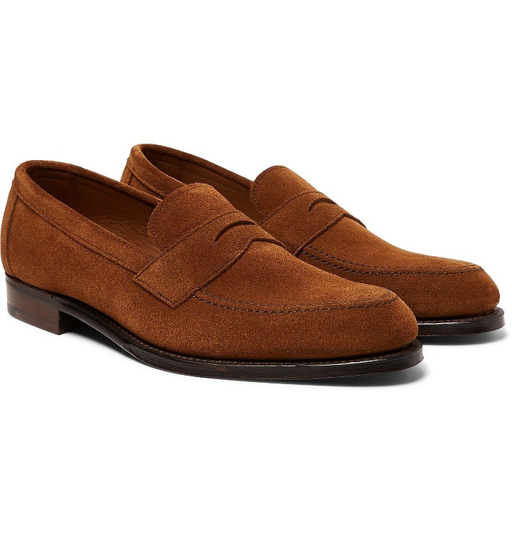 Photo: Cheaney - Hadley Suede Penny Loafers - Brown