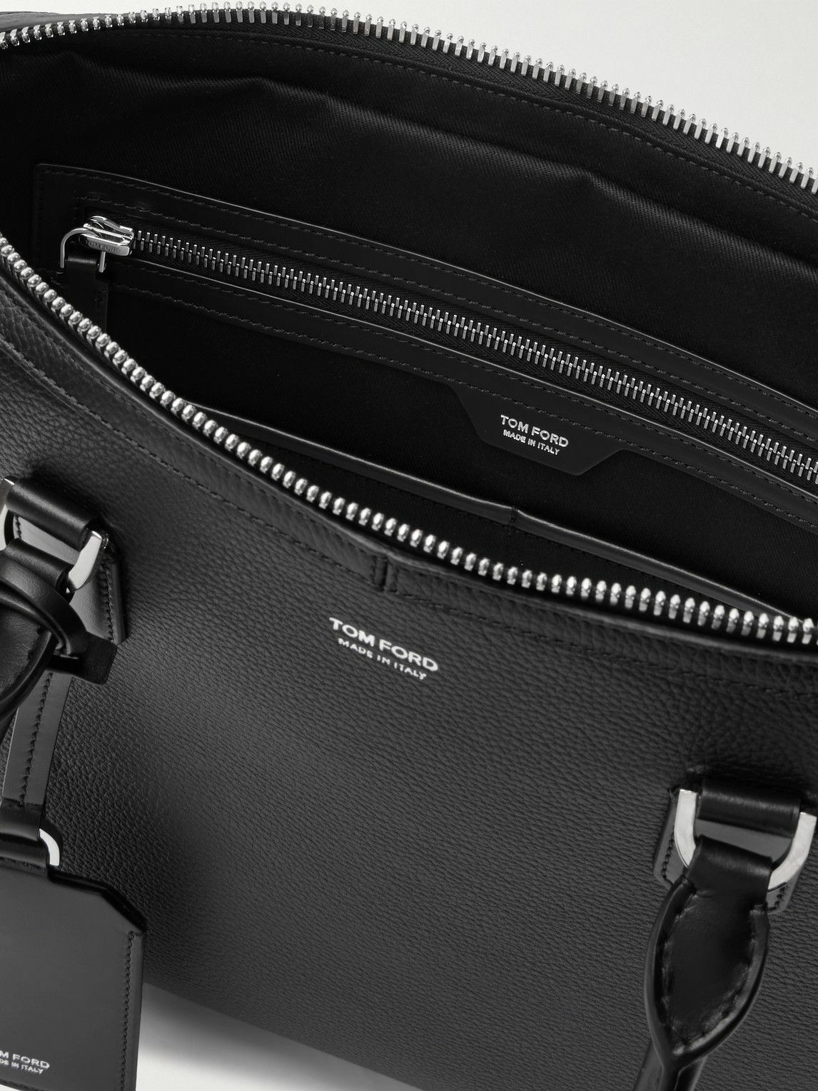 TOM FORD - Elliot Full-Grain Leather Briefcase