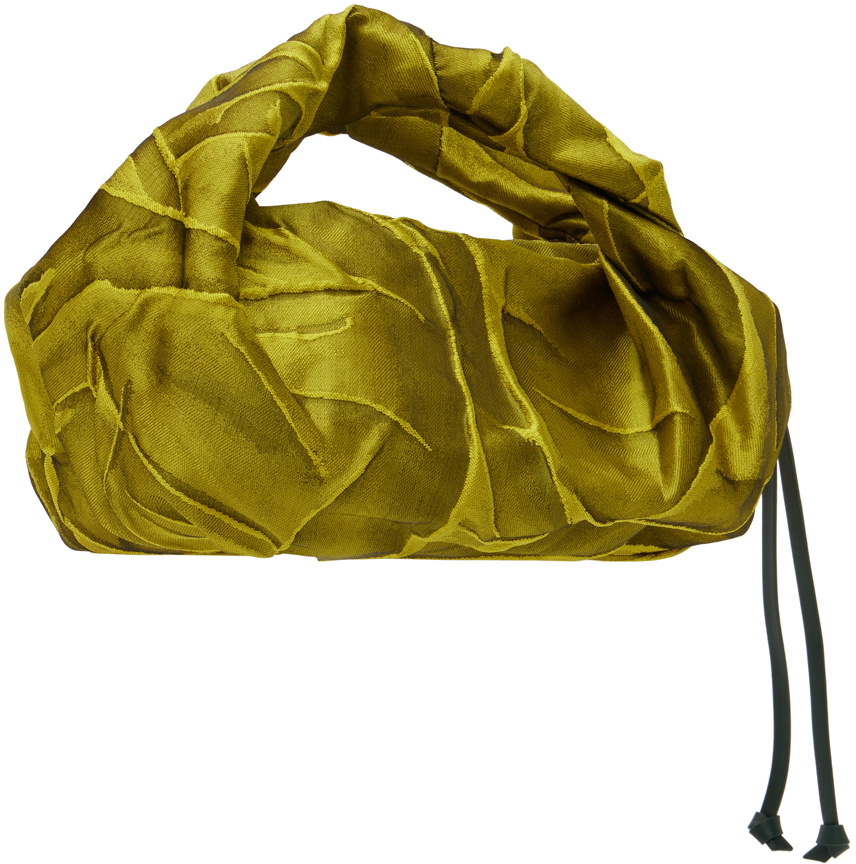Dries Van Noten Yellow Crinkled Bag