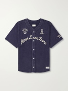Aimé Leon Dore - Logo-Embroidered Cotton Shirt - Blue