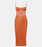 Oséree Lumière open-back midi dress