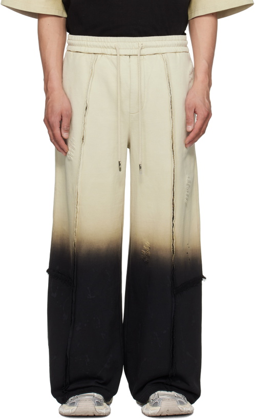 Photo: Feng Chen Wang Beige & Black Gradient Sweatpants
