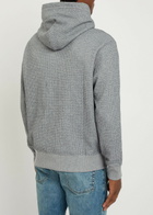 Polo Ralph Lauren Logo-embroidered Hooded Waffle-knit Sweatshirt Grey