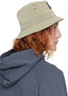 Stone Island Khaki Nylon Metal Bucket Hat