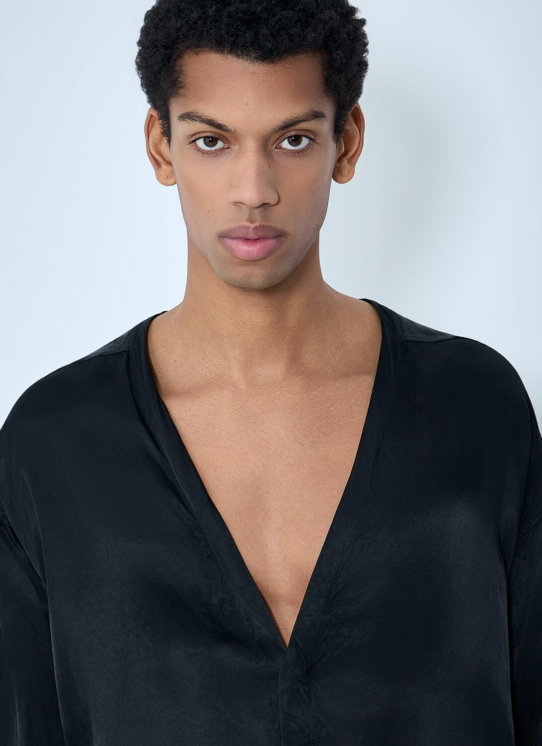 Rick Owens Oversized V-Neck Shirt Rick Owens