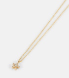Sophie Bille Brahe Petit Soleil 18kt gold pendant necklace with diamonds
