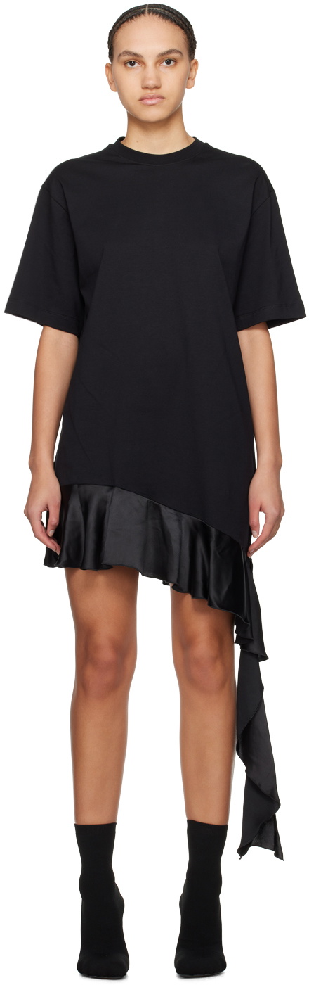 black t shirt mini dress Block Party Ready Vintage Wash T-Shirt Mini Dress in Black