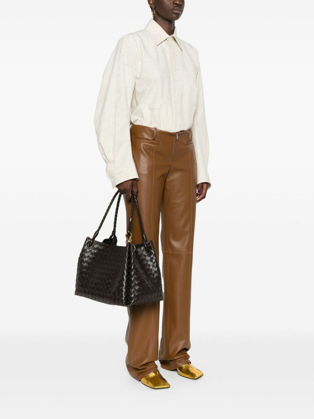 ショルダーバッグ・ポシェット Bottega Veneta Black Parachute Bottega Veneta Black Large Parachute Shoulder Bag Bottega Veneta