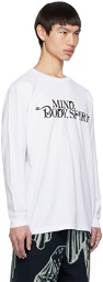 Awake NY White 'Mind Body Spirit' Long Sleeve T-Shirt