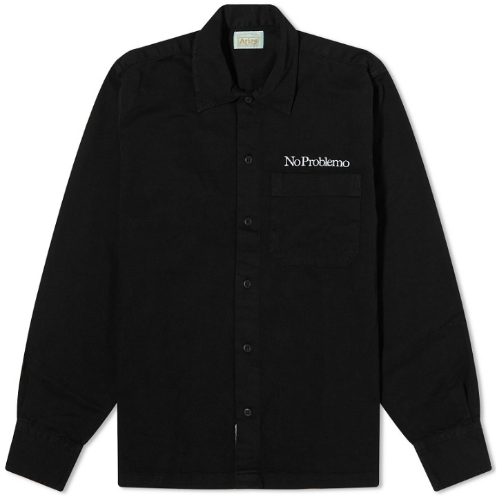 Photo: Aries Men's Mini Problemo Uniform Over Shirt in Black